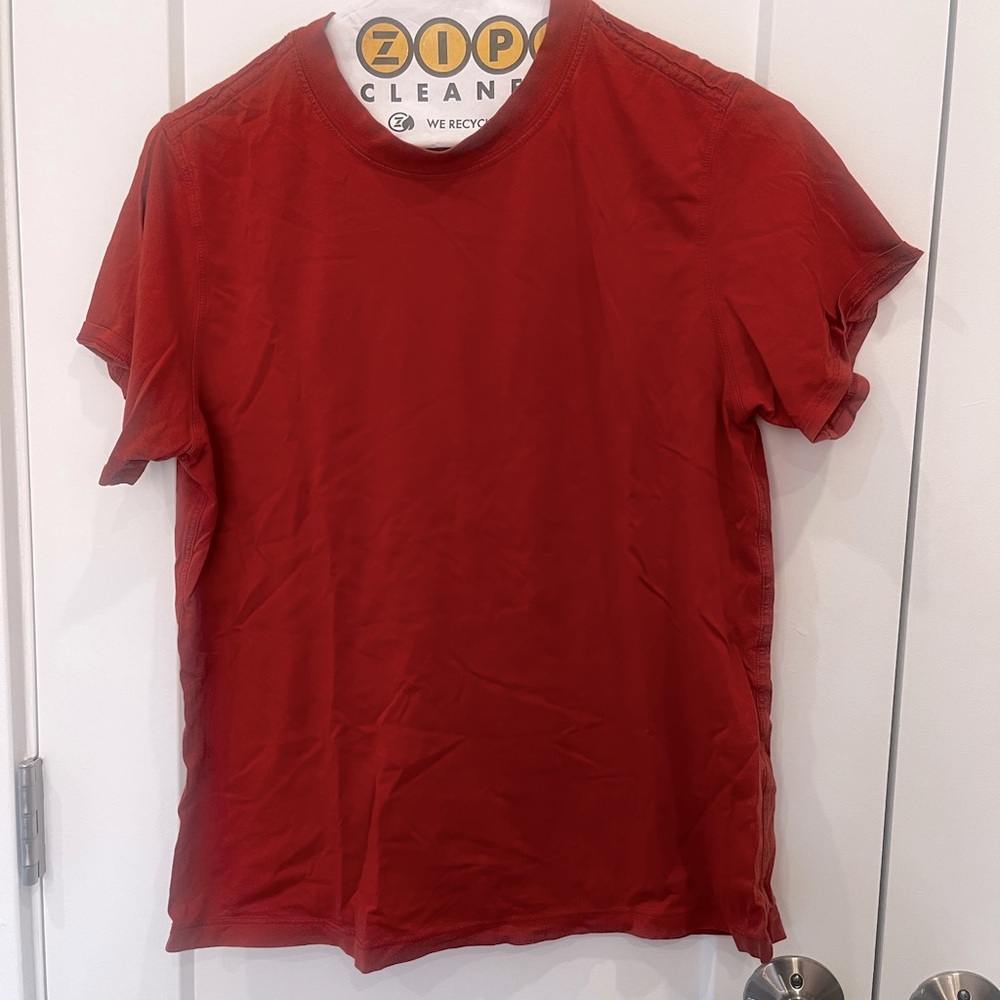 Lululemon Orange Love Cotton T Shirt (Size 2)